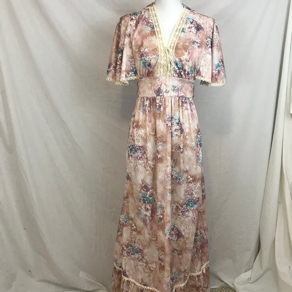 Dresses & Skirts - Vintage ‘70s ‘80s Prairie Peasant Maxi Dress